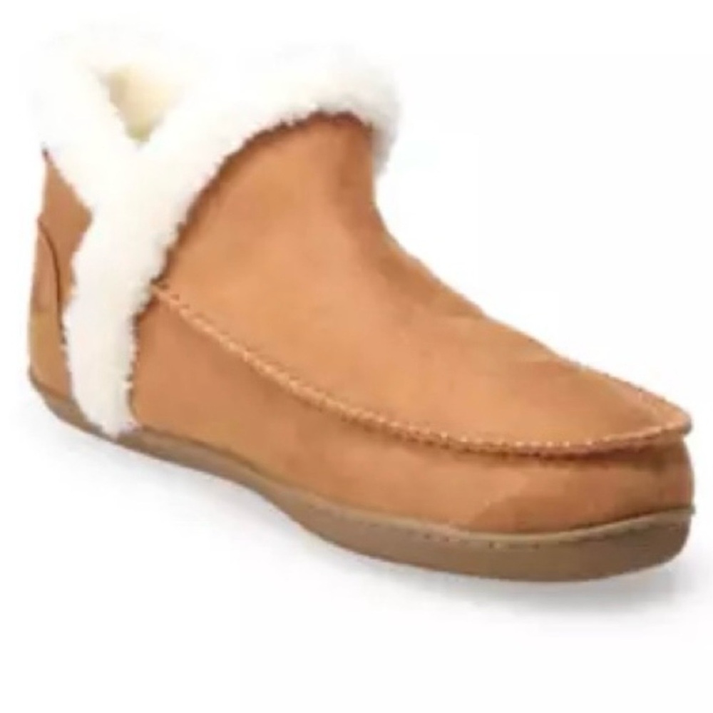 🤎 Kohl’s “Mabel” Slippers – Chestnut – Size L (8–9) 🤎